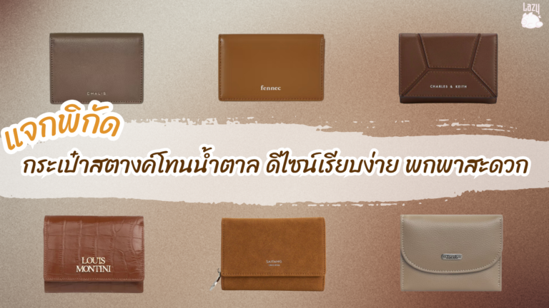 ชี้พิกัด กระเป๋าสตางค์โทนน้ำตาล ดีไซน์เรียบง่าย พกพาสะดวก